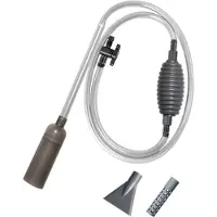 Jojomino Aquariumwaterververser met filtersproeier, draagbare aquariumgrindreiniger, verwijderbare hevelslang