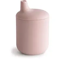 Mushie 100% siliconen baby-tuitbeker | 6 maanden+ (poederblauw)