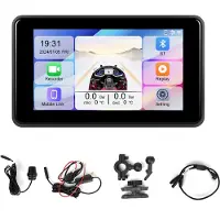 Semoic 5 inch draagbare motorfiets DVR Dash Cam Carplay An