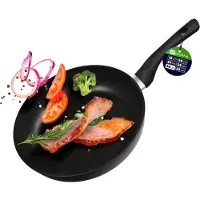 Kadax Braadpan, pan met anti-aanbaklaag, gecoate gourmetpan, universele inductiepan, braadpan voor vetvrij koken, pan met kunststof handvat (? 28cm)