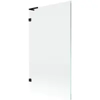 Mexen Lunar L badwand 1-delig 100 x 150 , transparant, zwart - 897L-100-000-70-00
