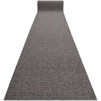 Rugsx Ruitenwisser anti slip 100 cm MAGNUS 1951 Zigzag extern, intern, op een rubber - beige 100x350 cm