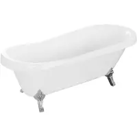 Mexen Retro vrijstaande badkuip 170 x 75 , wit, chromen poten - 53251707500-00