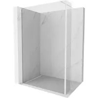 Mexen Kioto douchewand Walk-in 145 x 30 , transparant, wit - 800-145-212-20-00-030