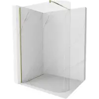 Mexen Kioto-R ronde douchewand Walk-in 110 x 200 , transparant 8 mm, goud - 800-110-101-50-06