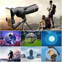 Jojomino Zoom 25x-75x Spotting Scope HD Monoculaire Krachtige Telescoop Waterdicht Groot Bereik met Statief voor Vogelspotten Kamperen