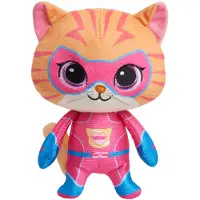 Just Play Disney Junior Super Cats Super Kitties, pluche kattenfiguurtjes Ginny/Gosia, 18 cm