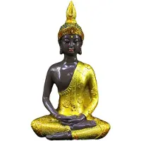 Typecat Boeddhabeeld Groot Thailand Buda Sculptuur Hars Handgemaakt Boeddhisme Hindoeïstisch Beeldje Meditatie