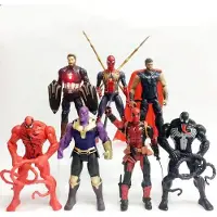 MaxPower 7 STKS Avengers 3 Iron Spider-Man Venom Thanos Deadpool Thor Speelgoed Figuur Figuur
