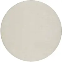 Rugsx Badkamertapijt SANTA cirkel vlak, antislip, zacht - wit cirkel 67 cm