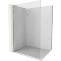 Mexen Kioto L Douchewand Walk-in 60 x 200 , transparant, goud geborsteld - 800-060-103-55-00