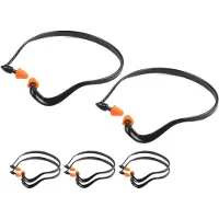 Typecat 8 stuks oordopjes met bandjes voor gehoorbescherming, herbruikbare en wasbare oorbescherming met siliconen tips voor grasmaaien