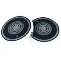 Jojomino 2 stuks auto led bekerhouder watermat oplaadbare RGB licht decor hoes lichtgevende afwerking lamp pad ornament onderzetter