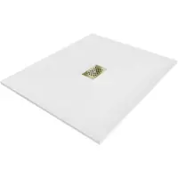 Mexen Hugo rechthoekige SMC douchebak 120 x 100 , wit, gouden rooster - 42101012-G