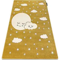 Rugsx Tapijt PETIT MOON maan , Sterretje , wolken goud 180x270 cm