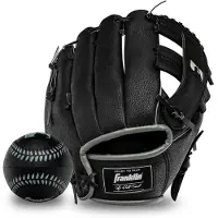 Franklin Sports Tee Ball Handschoen - Voor Rechtshandige Jeugd - MLB Kunstleer - Klaar om te Spelen (RTP) - 9.5 Inch