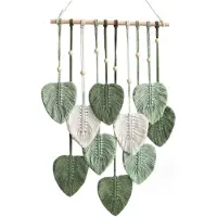 Semoic Wanddecoratie in boho-stijl, handgemaakte kunst van geweven garen