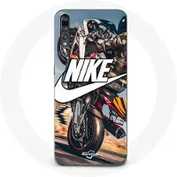Nike Coque - - P30 Lite - Souple - Wit - Moto Wiel