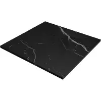 Mexen Hugo vierkante SMC douchebak 80 x 80 , zwarte steen - 42758080
