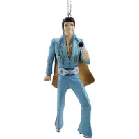 Kurt S. Adler Kerst Ornament Elvis Presley In Pak Blauw 5,72 X 3,18 X 11,43 Cm