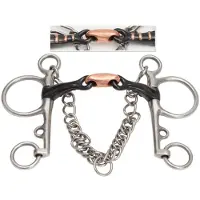 Shires Bit Pelham sweet iron dubbel gebroken met koper 14