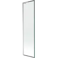 Mexen Next L badwand 1-delig 50 x 150 , zwart frame, chroom - 895-050-000-03-70-01