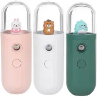 MaxPower (Wit) 5V Draagbare Mini Luchtbevochtiger Nanometer Fijne Mist USB Opladen 250mAh Levensduur Batterij Laag Geluidsniveau