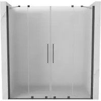Mexen Velar Duo schuifdeuren douche 180 , ijs, geborsteld geweergrijs - 871-180-000-32-66