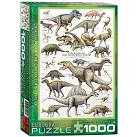 Eurographics puzzel Dinosaurs of the Cretaceous - legpuzzel 1000 stukjes.