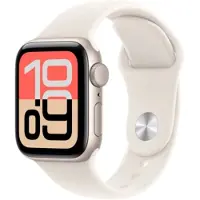 Apple Watch SE 3 GPS 40 mm Starlight Aluminium Behuizing met Starlight Sport Band - S/M