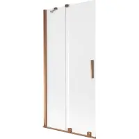 Mexen Velar badwand 2-delige schuifdeur 95 x 150 cm, mat, roségoud - 896-095-000-31-60