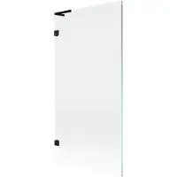 Mexen Lunar L badwandpaneel 1-delig 90 x 150 , transparant, zwart - 897L-090-000-70-00