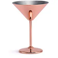 MaxPower RVS Martini Cocktailglas Hoge Bodem Wijnglas Onbreekbaar Wijnglas Metalen Bar Champagneglas