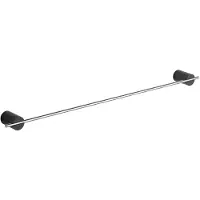 Mexen Aron handdoekhouder, zwart/chroom - 7088124-07