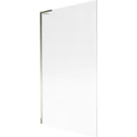Mexen Next L badwand 1-delig 100 x 150 , streepjes, goud - 895-100-000-03-09-50