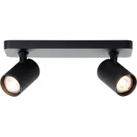 Brilliant 2-lichts opbouwspot Marty zwart