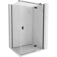 Mexen Mist-H T douchecabine scharnierend rechts 70 x 95 , transparant, zwart - 8A5T-070-095-70-00-P