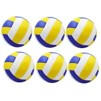 Tlily 6 Stuks Volleybal Zacht en Gemakkelijk Mee Te Nemen Ondoordringbare PVC Professioneel Spel Volleybal Strand Outdoor Indoor Trainingsbal
