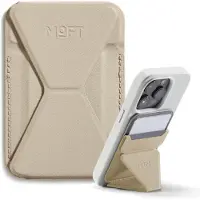 MOFT magnetische portemonnee-standaard compatibel met iPhone 16/15/14/13/12-serie hoekaanpassing & Magsafe compatibel MOVAS telefoonstandaard aardebe