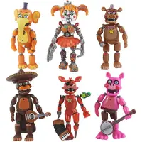 MaxPower (Nightmare-versie) FNAF Five Nights At Freddy's Mini-actiefiguren Speelgoedmodel Funtime Rockstar Glamrock Withered