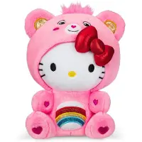 Hello Kitty CARE BEARS, 22 cm pluche - als Cheer Bear