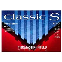 Thomastik -Infeld KF110 Klassieke Gitaar Snaren: Classic S Serie Rope Core Set met Chroom Staal E, B, G, D, A, Plainer Staal e