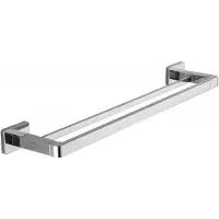 Mexen Asis dubbele handdoekhanger, chroom - 7017625-00