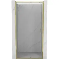 Mexen Exo schuifbare douchedeur 90 , transparant, goud - 8151-090-000-50-00