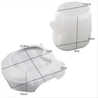 Melitt 3D-kopmal Abstract gezicht koffiemal handgemaakte kaars
