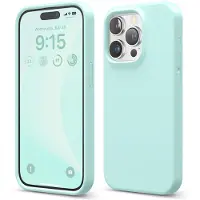 Elago Compatibel met iPhone 15 Pro hoesje Vloeibare siliconen hoesje Volledige lichaamsbeschermhoes Schokbestendig Slanke telefoonhoes Antikras Zacht