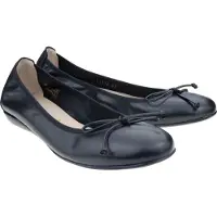 Wonders Dames Ballerina's van Leer Bo 12 Zwart (38), Plat, Geen, Casual A-61112_3465_5792