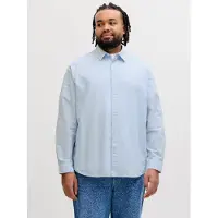 Jack & Jones Breeze Linen Plus Size Overhemd Met Lange Mouwen