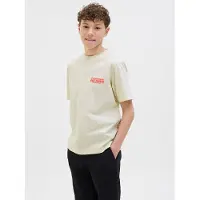 Jack & Jones Shirt 'JCOINTERLUDE' lichtgeel / rood