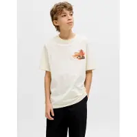 Jack & Jones Junior Shirt 'JORBig Japan' donkeroranje / grenadine / zwart / natuurwit
